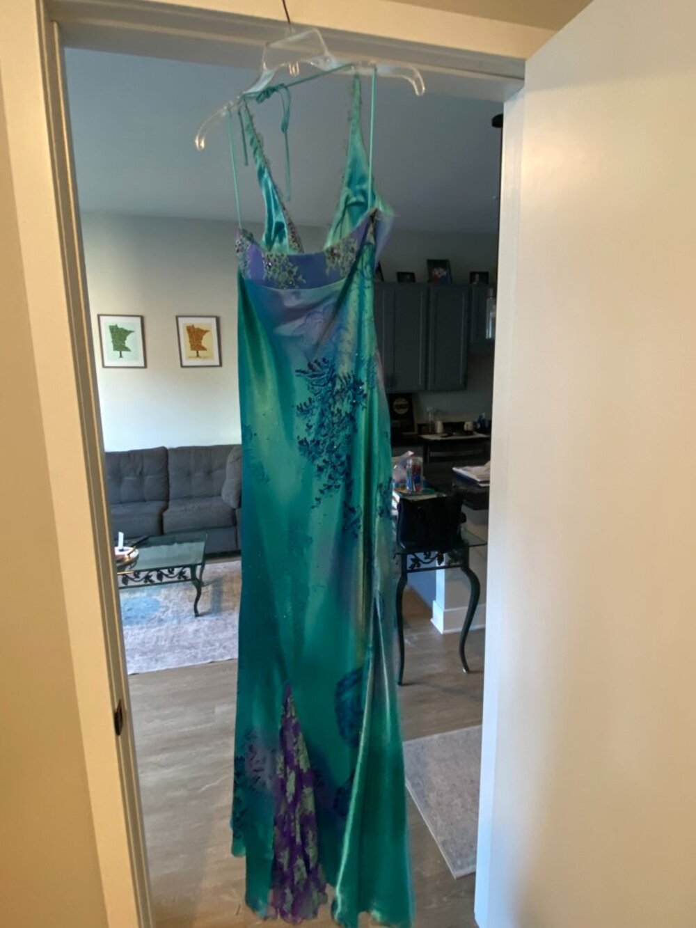 Mary L Couture, size 8, beaded evening gown